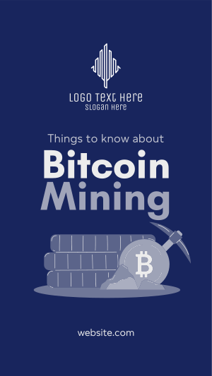 Bitcoin Mining Instagram story