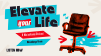 Elevate Life Podcast Facebook Event Cover Design