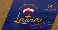 Latvia Independence Day Facebook Ad Design