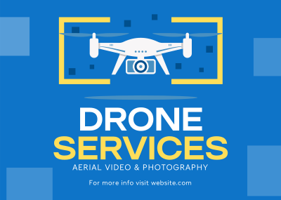 Drone Service Solutions Postcard Image Preview