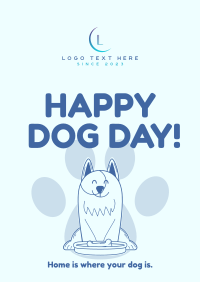 Smiling Dog Poster Design