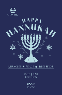 Hanukkah Menorah Greeting Invitation Image Preview