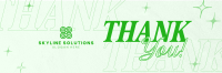 Simplistic Thank You Twitter Header Image Preview