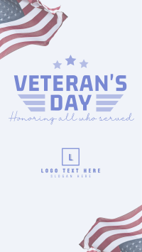 Honor Our Veterans Instagram Story Design