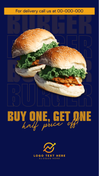 Double Burger Promo TikTok Video Design