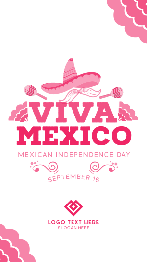 Viva Mexico Sombrero Facebook story Image Preview