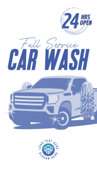 Car Wash Cleaning Service  Facebook Story Design
