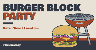 Burger Block Party Facebook ad Image Preview