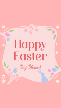 Blessed Easter Greeting YouTube Short Design