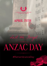 Silhouette Anzac Day Flyer Image Preview