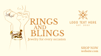 Rings and Blings Facebook Event Cover Design