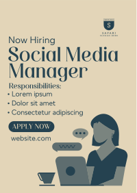 Need Social Media Manager Flyer Design