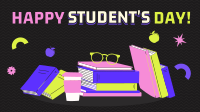 Bright Students Day Facebook Event Cover Design