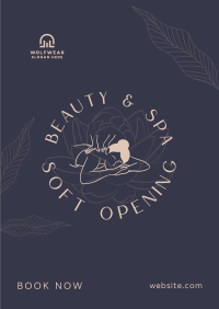 Spa Soft Opening  Poster Image Preview