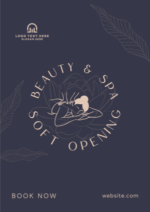 Spa Soft Opening  Poster Image Preview