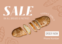 Bakery Sale Postcard Image Preview
