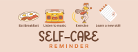 Self-Care Tips Facebook Cover Design