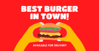 The Best Burger Facebook Ad Design