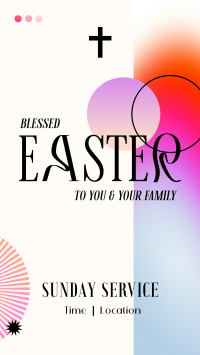 Easter Sunday Service Instagram Story Design