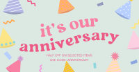 Anniversary Party Hats Facebook ad Image Preview