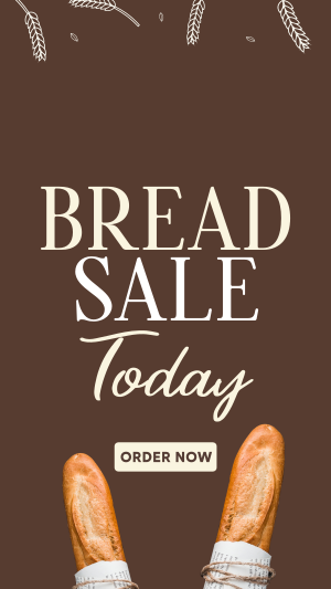 Bread Lover Sale Facebook story Image Preview