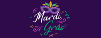 Let's Celebrate Mardi Gras Facebook Cover Design