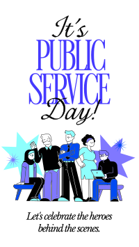 United Nations Public Service Day Facebook Story Design
