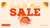 Happy Taco Mascot Sale Facebook event cover Image Preview