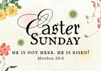 Easter Floral Postcard Image Preview