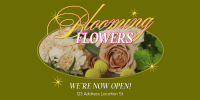Blooming Today Floral Twitter Post Design