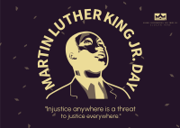 Martin Luther Day Celebration Postcard Image Preview