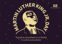 Martin Luther Day Celebration Postcard Design
