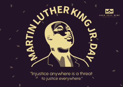 Martin Luther Day Celebration Postcard Image Preview