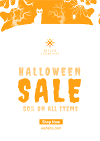 Spooky Midnight Sale Poster Image Preview