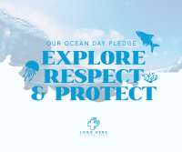 Ocean Day Pledge Facebook post Image Preview