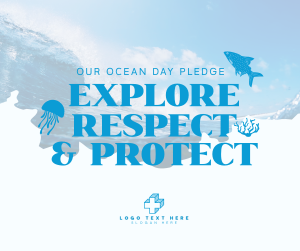 Ocean Day Pledge Facebook Post Image Preview