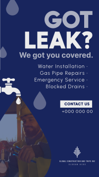Everything Plumbing Related Facebook Story Design