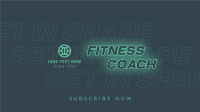 Fitness Coach YouTube Banner Image Preview