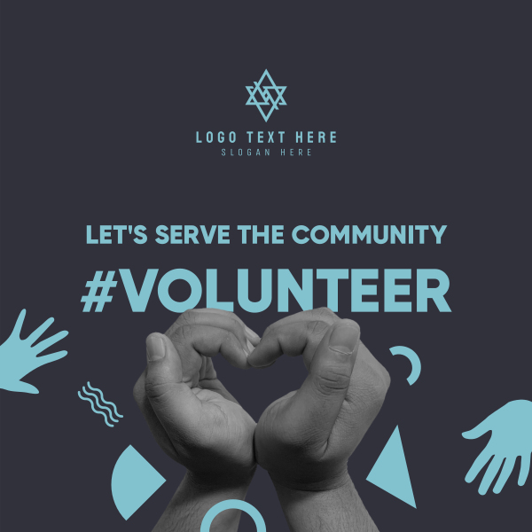 All Hands Community Volunteer Instagram Post Design Image Preview