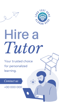 Tutor for Hire YouTube short Image Preview