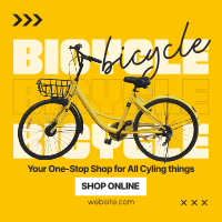 One Stop Bike Shop Instagram Post Design