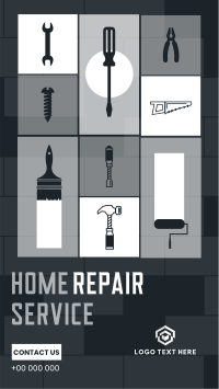 Home Repair Service Facebook Story Design