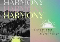 Harmony in Every Step Postcard Design