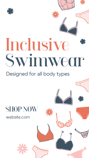 Inclusive Swimwear Instagram story Image Preview