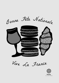 French Food Illustration Poster Image Preview