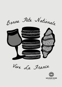 French Food Illustration Poster Image Preview