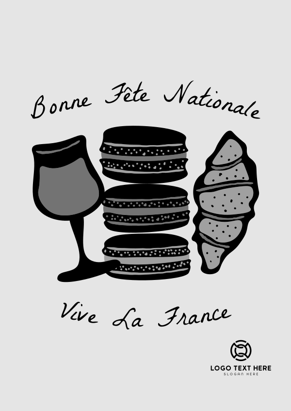 French Food Illustration Poster Design Image Preview