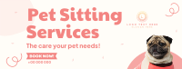 Puppy Sitting Service Facebook cover Image Preview