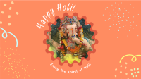 Happy Holi Festival Zoom Background Image Preview