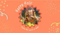 Happy Holi Festival Zoom background Image Preview